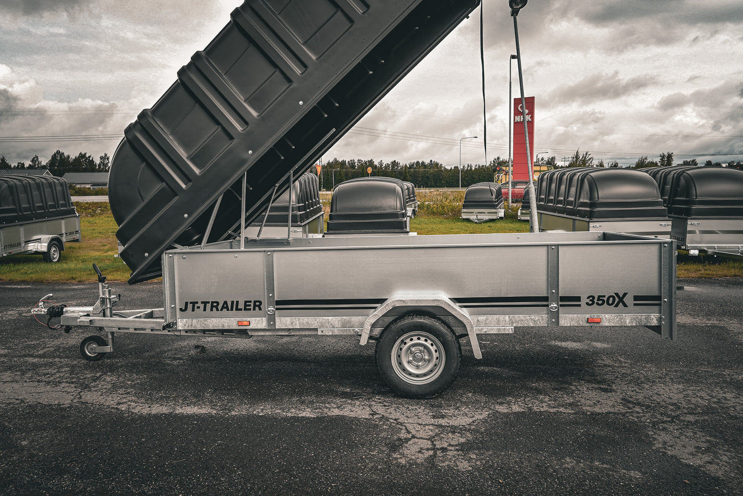JT-Trailer 1500 (350 x 150) JARRULLINEN KUOMUKÄRRY / 1470 KG