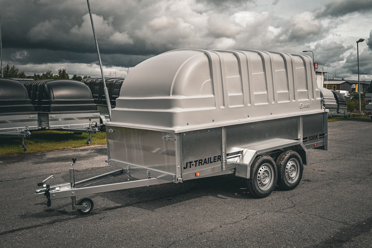 JT-Trailer 330K TELIKÄRRY KUOMULLA / 825 KG / 330x150cm