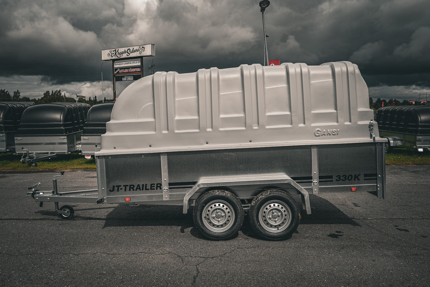 JT-Trailer 330K TELIKÄRRY KUOMULLA / 825 KG / 330x150cm