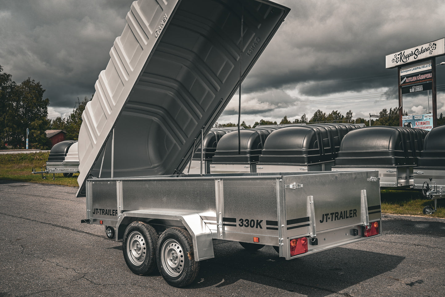 JT-Trailer 330K TELIKÄRRY KUOMULLA / 825 KG / 330x150cm