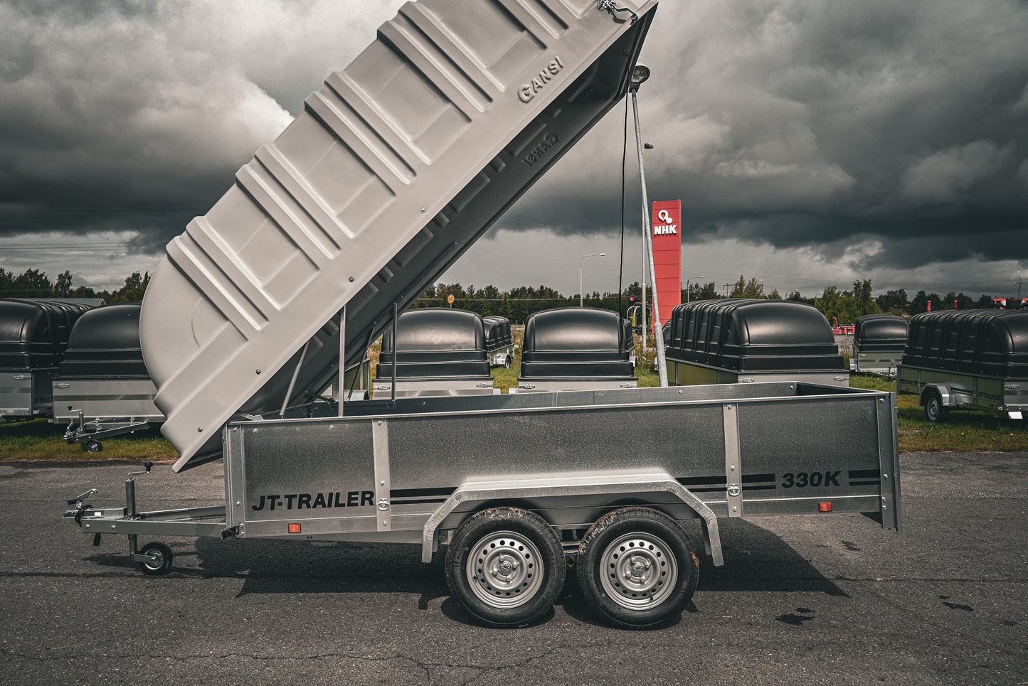 JT-Trailer 330K TELIKÄRRY KUOMULLA / 825 KG / 330x150cm