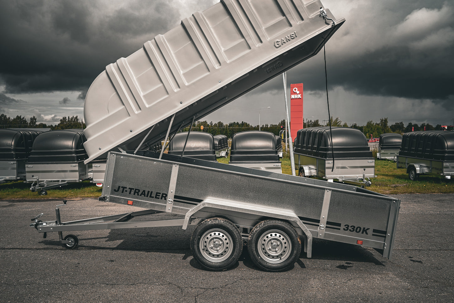 JT-Trailer 330K TELIKÄRRY KUOMULLA / 825 KG / 330x150cm