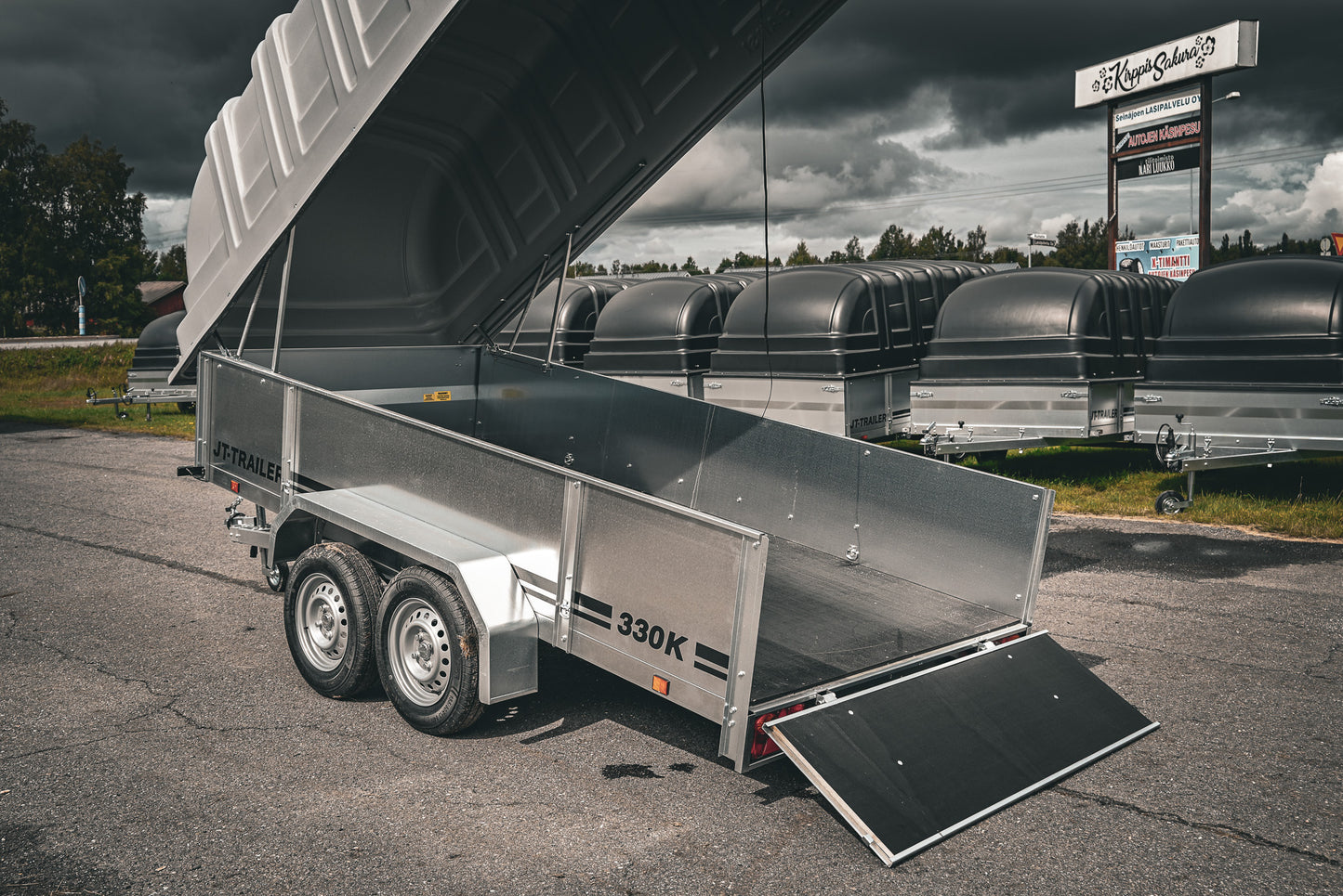 JT-Trailer 330K TELIKÄRRY KUOMULLA / 825 KG / 330x150cm