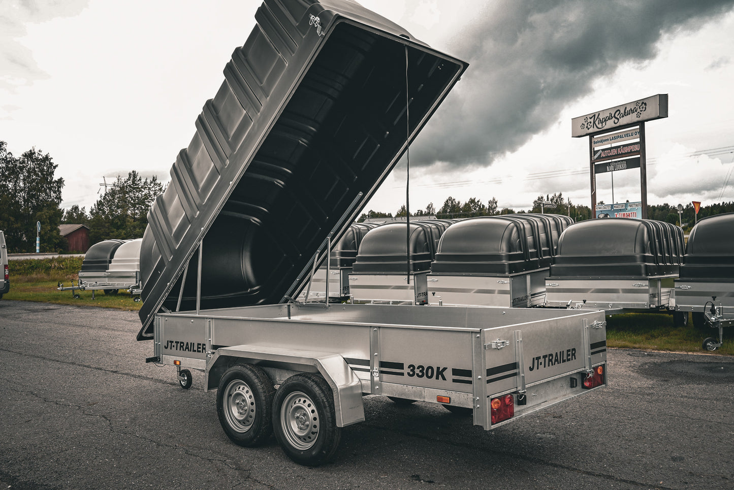 JT-Trailer 330K TELIKÄRRY KUOMULLA / 825 KG / 330x150cm