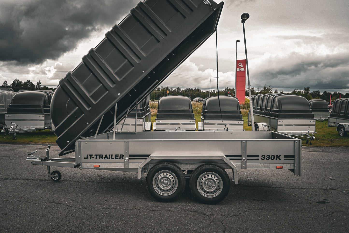 JT-Trailer 330K TELIKÄRRY KUOMULLA / 825 KG / 330x150cm