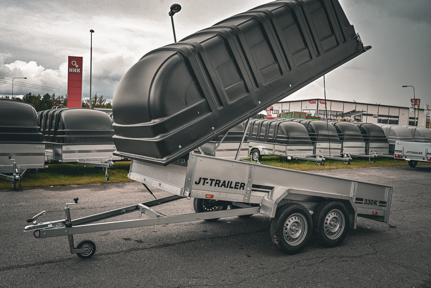 JT-Trailer 330K TELIKÄRRY KUOMULLA / 825 KG / 330x150cm