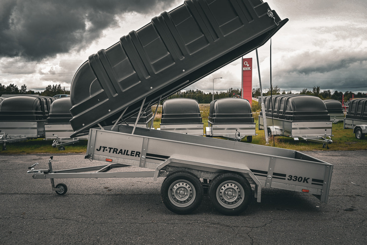 JT-Trailer 330K TELIKÄRRY KUOMULLA / 825 KG / 330x150cm