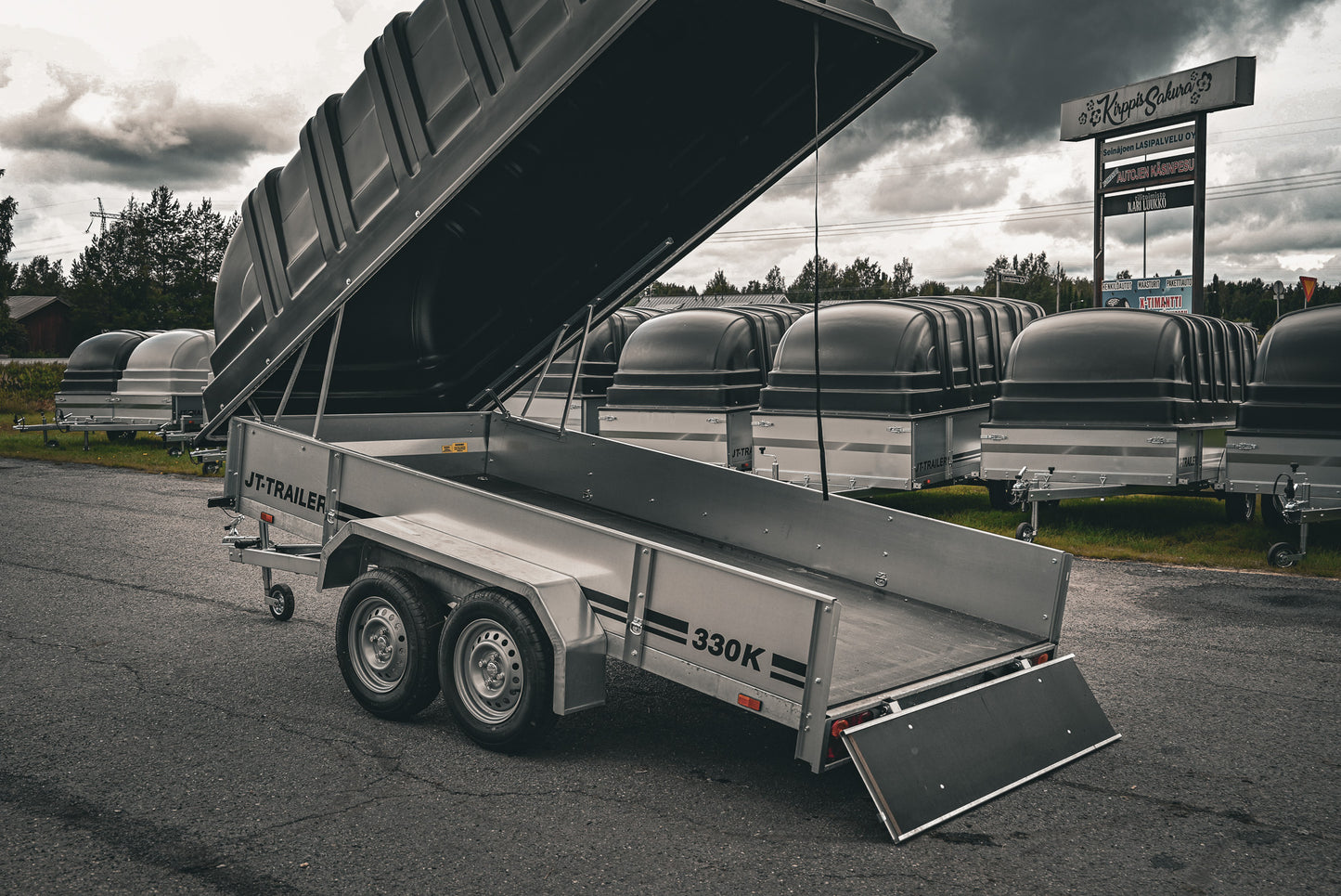 JT-Trailer 330K TELIKÄRRY KUOMULLA / 825 KG / 330x150cm